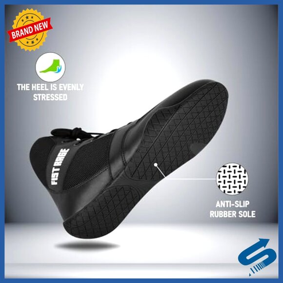 Lightweight Boxing Shoes with Mesh Ventilation and Rubber Sole for Training main image 7